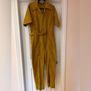 Vintage Belted Coverall Jumpsuit